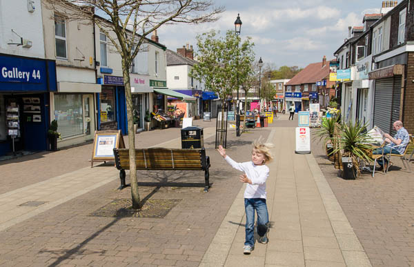 Rykersaurus Mayhem in Market Street, Marple