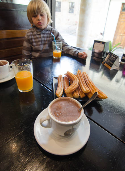 Churros con chocolate