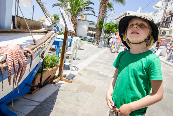 Choosing Lunch in Naxos