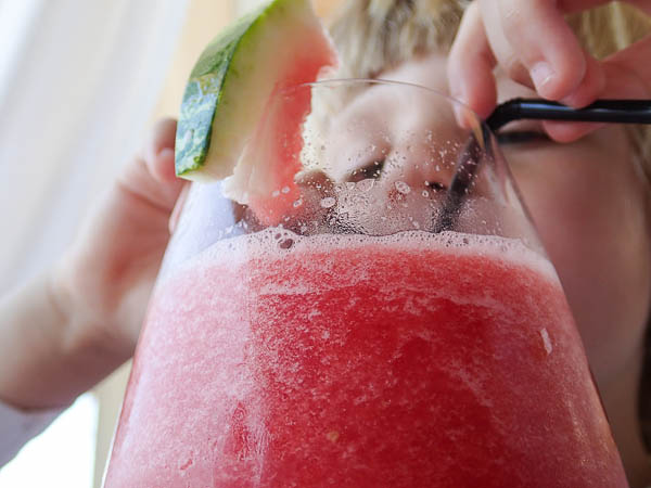 Watermelon Juice in Kionia, Tinos